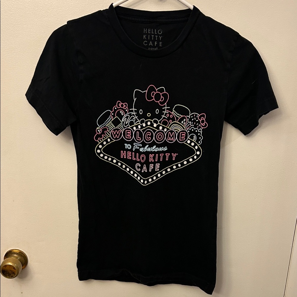 Hello City Cafe Las Vegas Women’s T-shirt Black XSize Small